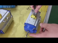 adjust rack and pinion pneumatic actuator angle