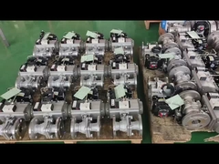 Pneumatic Control Flange Type Stainless Steel Ball Valve Double Acting Spring Return